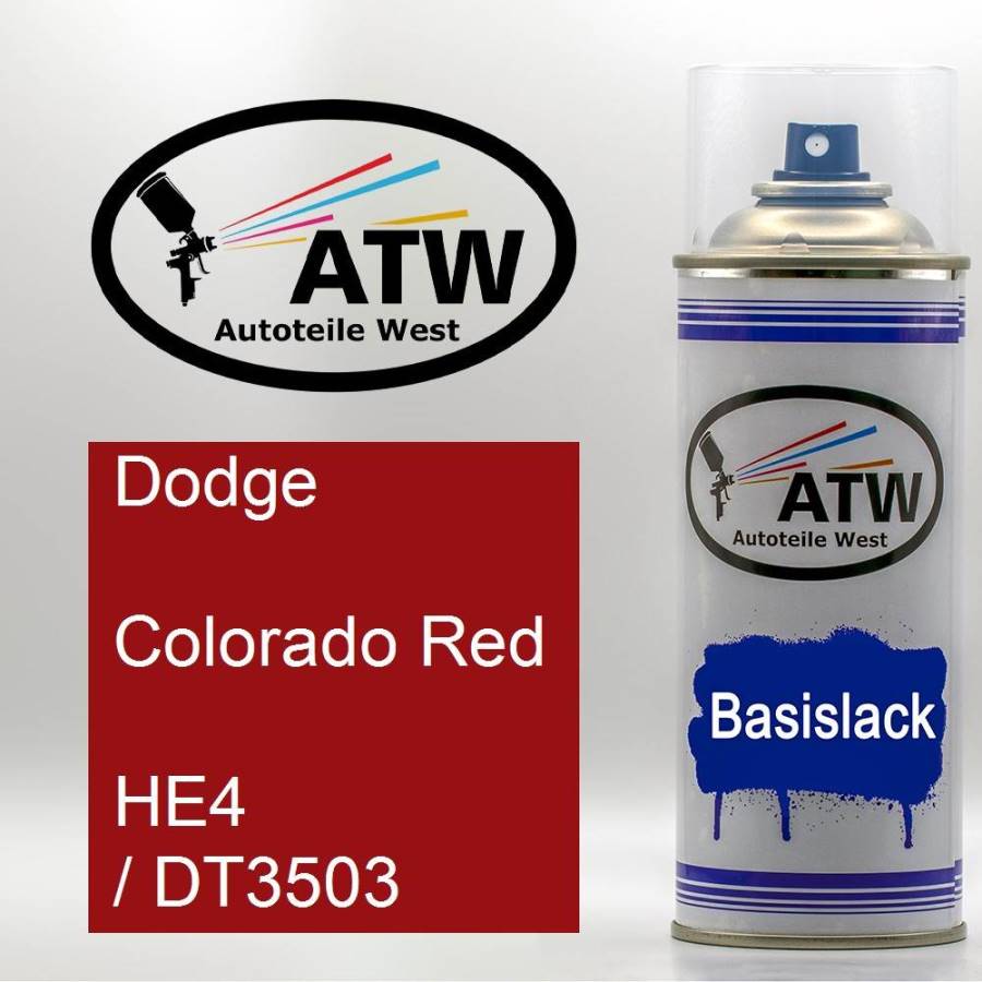 Dodge, Colorado Red, HE4 / DT3503: 400ml Sprühdose, von ATW Autoteile West.